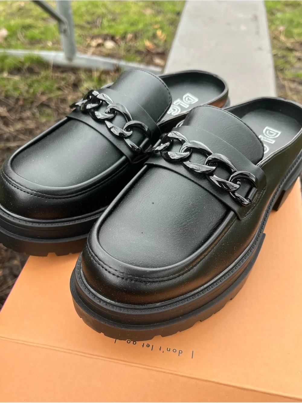 Black Platform Loafers for Women Size US 7 - Picture 10 of 12